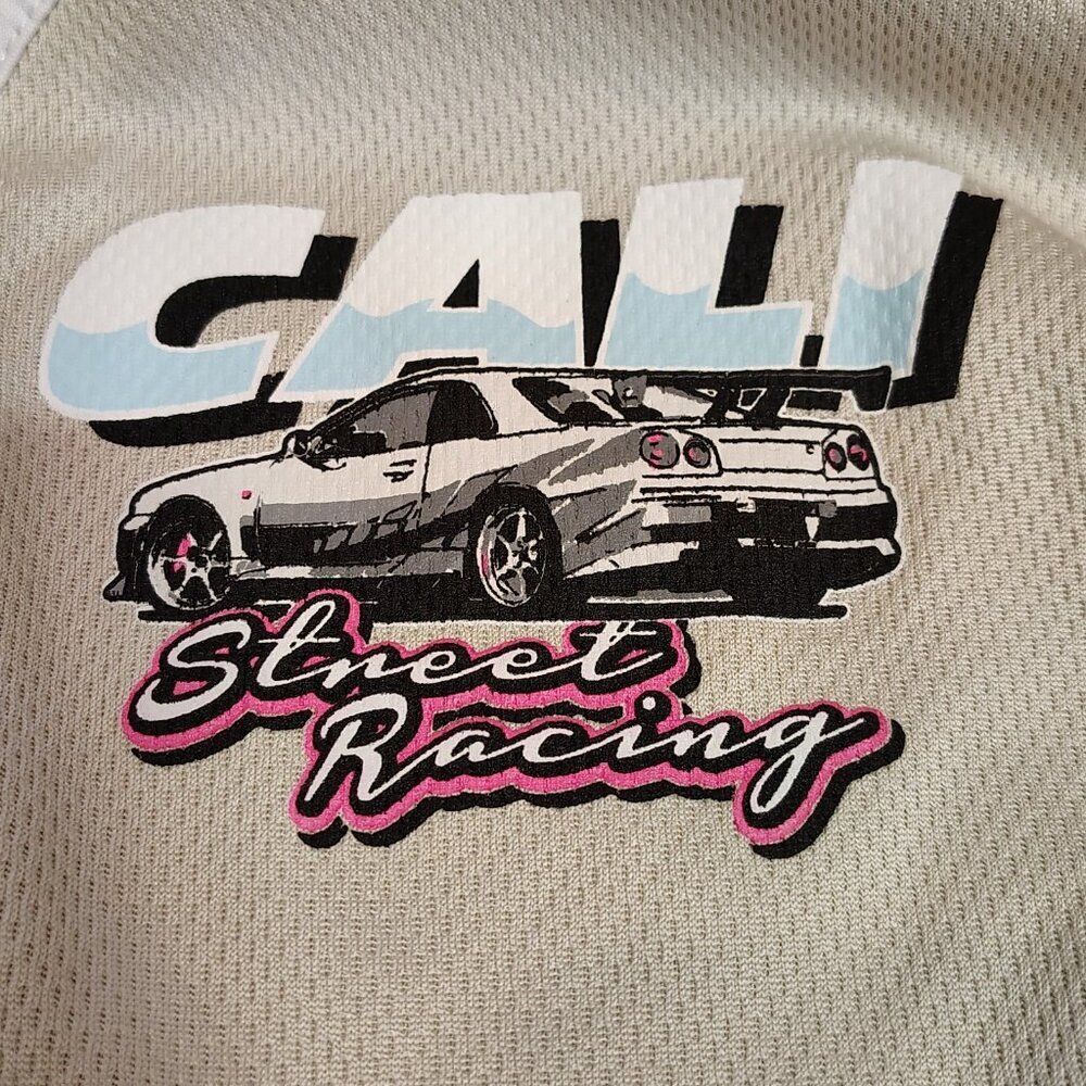 Legend Cali Street Racing Tee Jersey Henley Boy M 10/12 - Picture 5 of 6